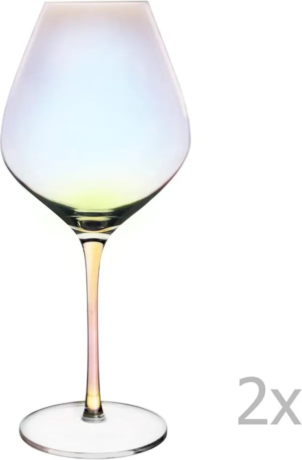 Súprava 2 pohárov na červené víno Orion Luster, 650 ml