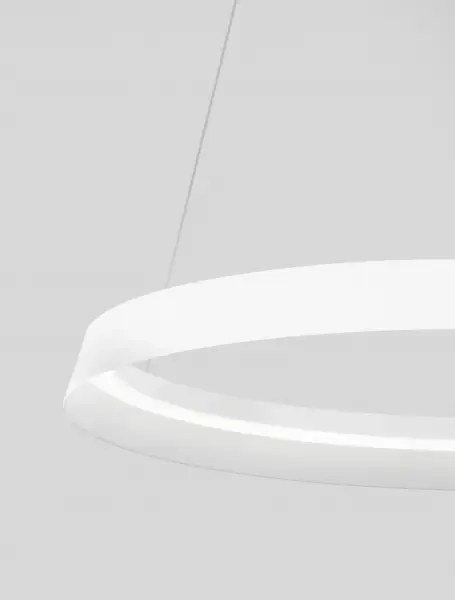 LED stmievateľný biely dizajnový luster Ormi 60