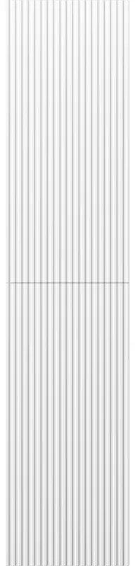 Mexen Rivel, kúpeľňový podstavec 35 cm, 2 dvierka, drážkované, biela matná, 91A21-03016-2-BF01