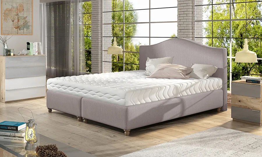 ČALÚNENÁ POSTEĽ CLARIS 140 X 200, KRÉMOVÁ VOGUE