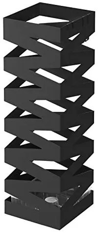 Stojan na dáždniky s miskou na vodu a s háčikmi, 49x15,5x15,5cm