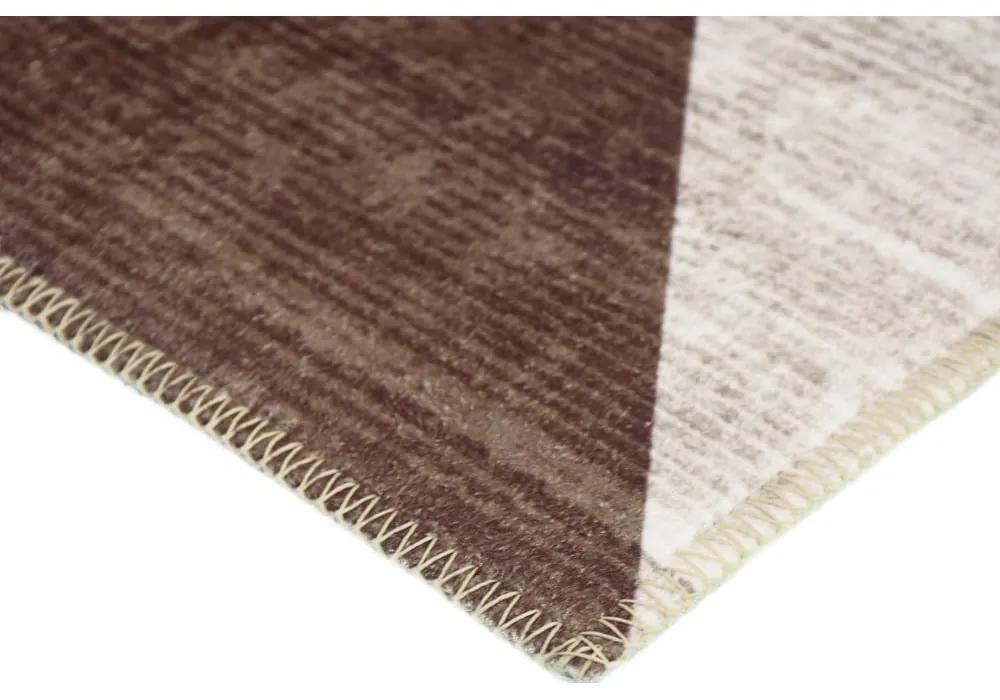Hnedo-béžový prateľný koberec 180x120 cm - Vitaus