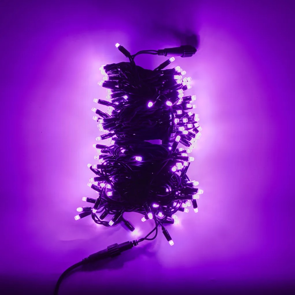 DECOLED Svetelný reťazec RGB 20 m, 200 diód