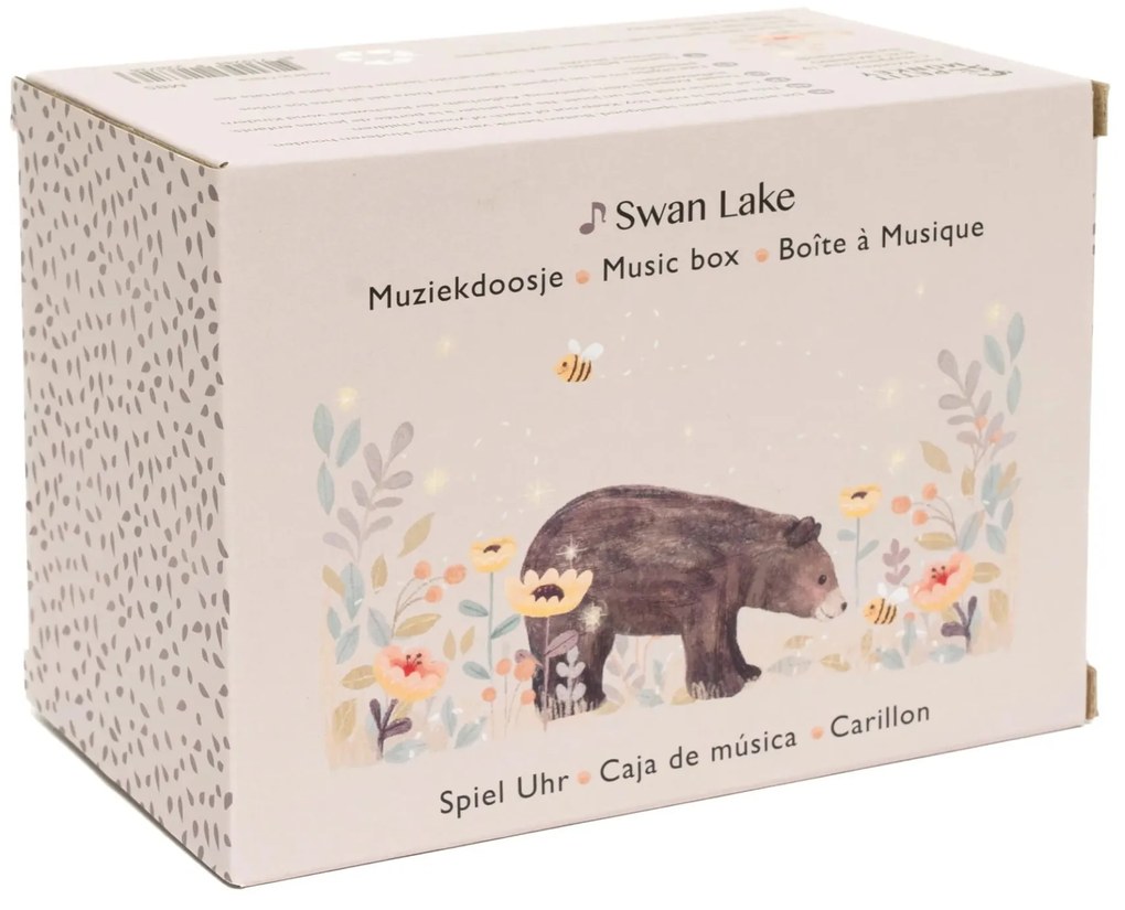 PETIT MONKEY Hracia skrinka Swan Lake / Bear