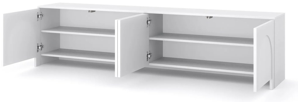 TV stolík Arco 204 cm biely