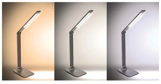 Solight WO55-G - LED Stmievateľná lampa s bezdrôtovým dobíjaním LED/10W/100-240V