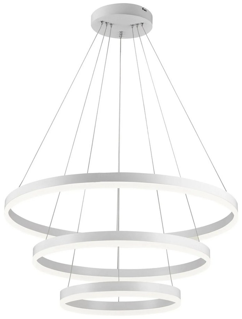 Toolight - LED stropné svietidlo Vegas 20+40+60 + diaľkové ovládanie, biela, OSW-07857