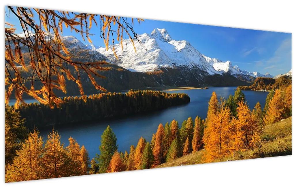 Obraz - Jeseň v Alpách (120x50 cm)