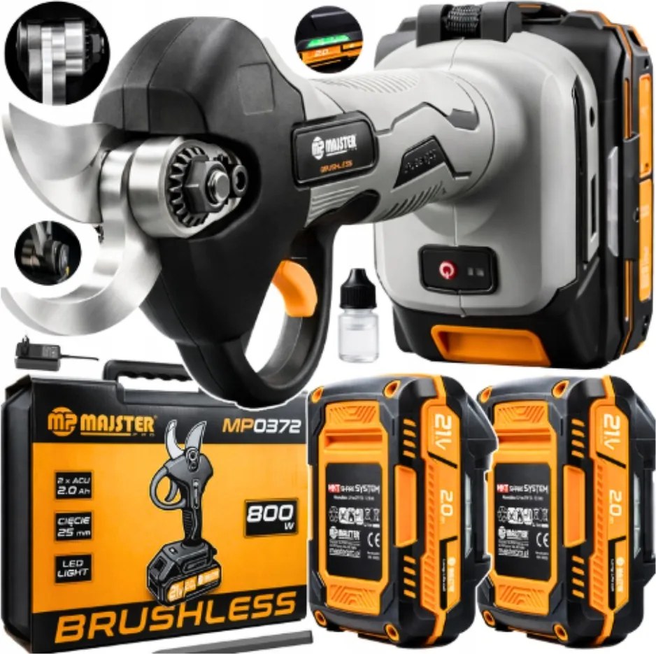 Robustný záhradné akumulátorové nožnice elektrický Set nožnice na strihanie Záhradná Súprava