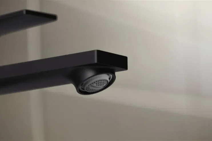 Hansgrohe Rebris E, umývadlová batéria 110 s kovovou odtokovou súpravou s tiahlom, CoolStart, čierna matná, HAN-72551670