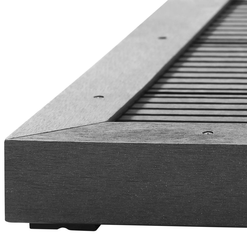 InternetovaZahrada Sprchová rohož 101x63x5,5cm - antracit