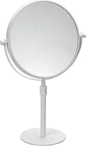 Bemeta Design WHITE: Kozmetické zrkadlo, ø 200 mm, teleskopické, na postavenie - 112201414
