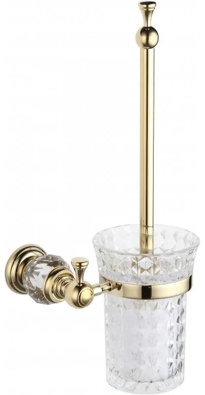 Mexen príslušenstvo, ESTELA držiak na wc kefu, zlatá, 7011550-50