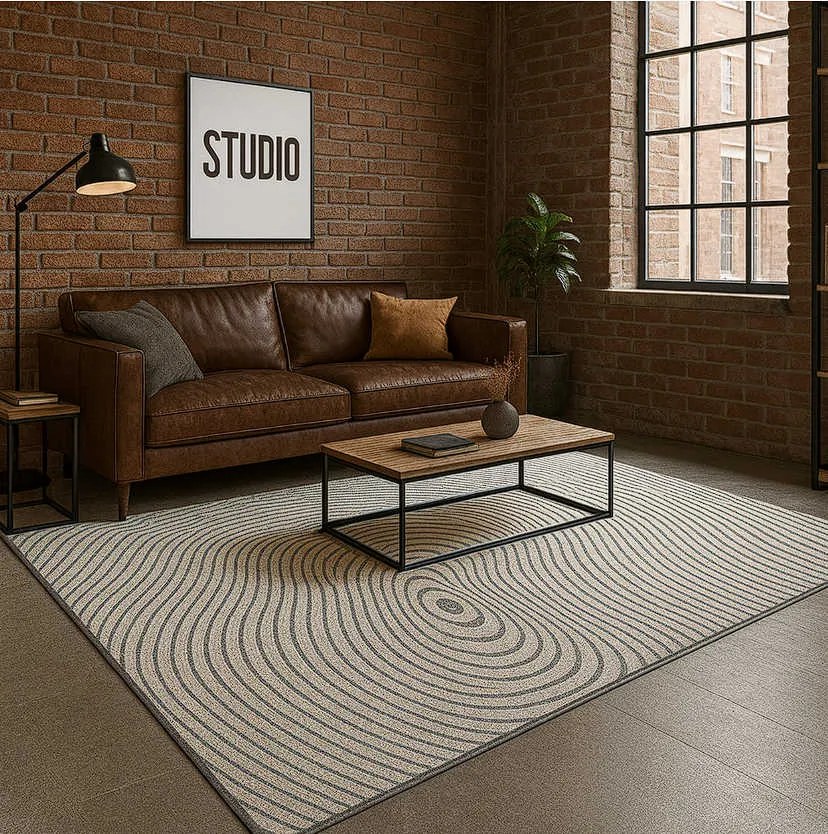 TZ Sivý obdĺžnikový pruhovaný koberec Strado Polo Cloud vzor zebra Rozmer: 160x230 cm