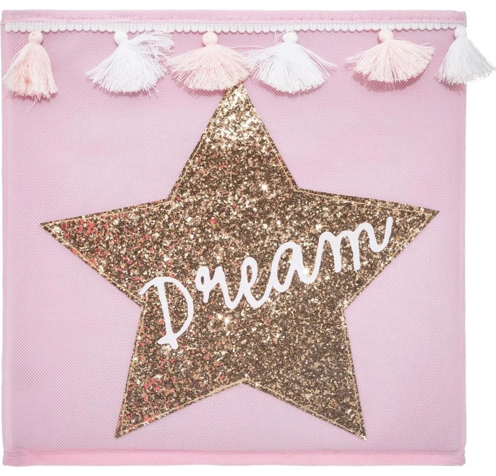 Úložný box Dream, 29x29x29 cm, ružová