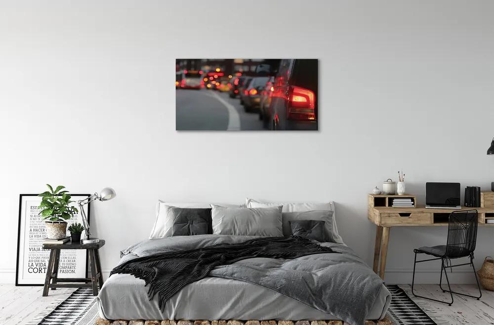 Obraz canvas Autá Cork City pouličné osvetlenie 100x50 cm