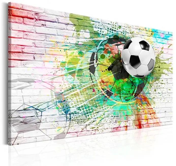 Obraz - Colourful Sport (Football) Veľkosť: 120x80, Verzia: Standard