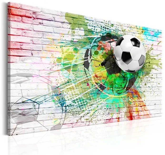 Obraz - Colourful Sport (Football) Veľkosť: 30x20, Verzia: Na talianskom plátne