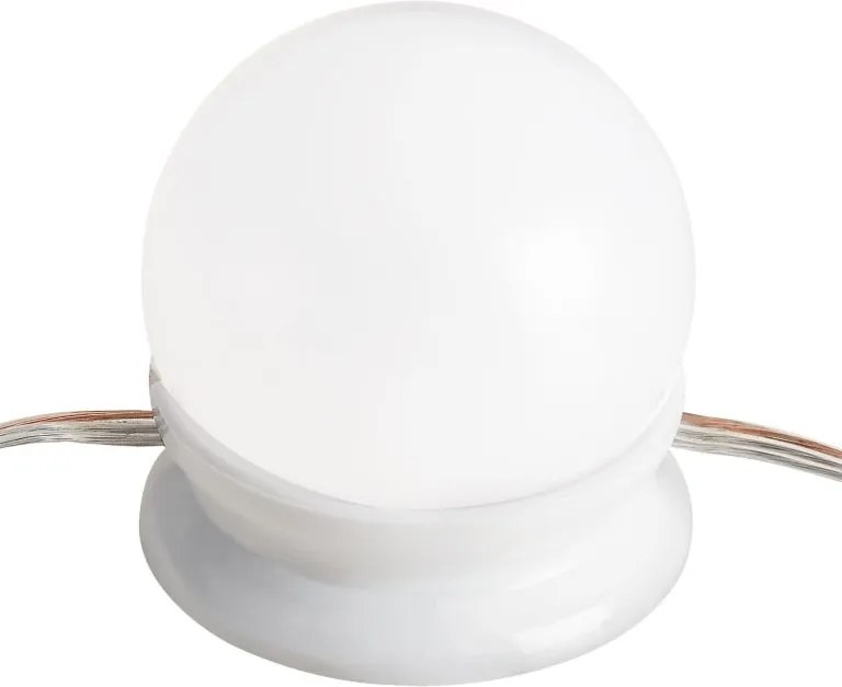 Dekoratívne LED osvetlenie na zrkadlo, 10 lámp, USB napájani