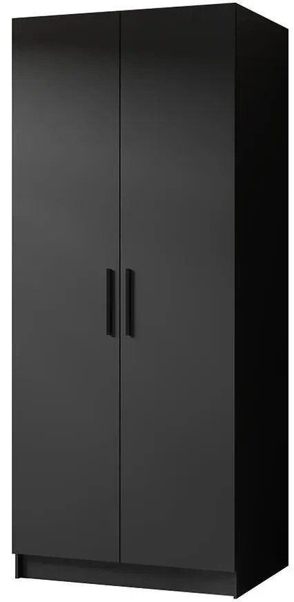 Skriňa Gold 2d Čierna/Čierna