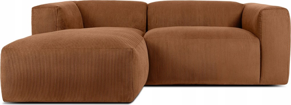 Modulárny roh do obývačky, ľavé mäkké sedadlo Konsimo Buffo, červený