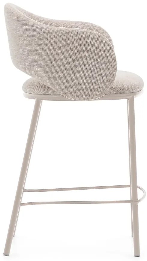 Krémová barová stolička (výška sedadla 65 cm) Maina – Kave Home