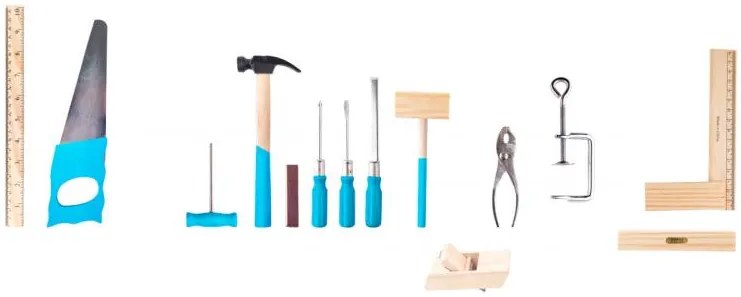 Kovové náradie v drevenom kufríku