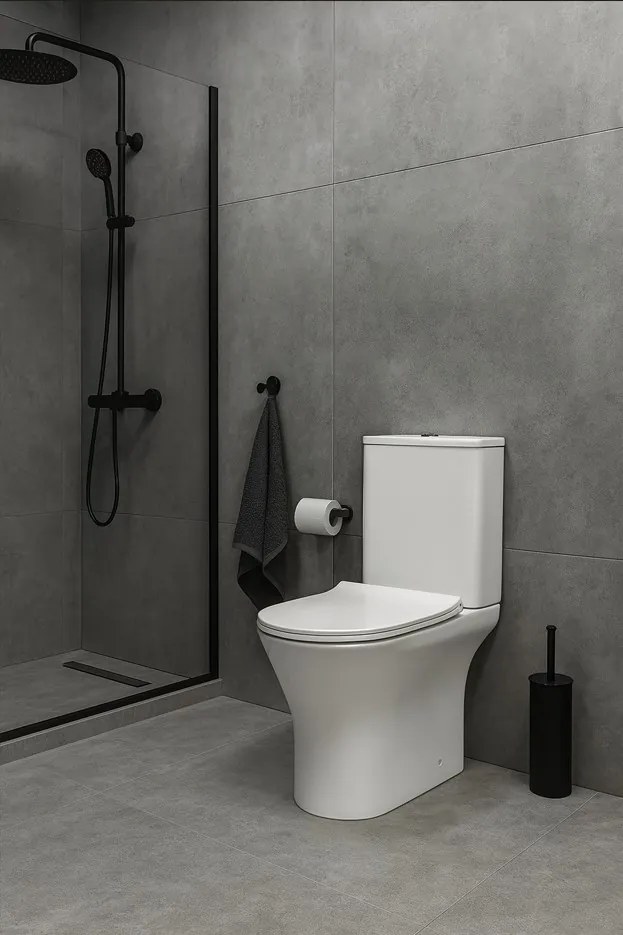 Invena Nexil, WC kombi misa s nádržkou vrátane splachovacej súpravy, Tornádo technológia splachovania, sedátko s pomalým zatváraním, INV-CE-82-O01-J