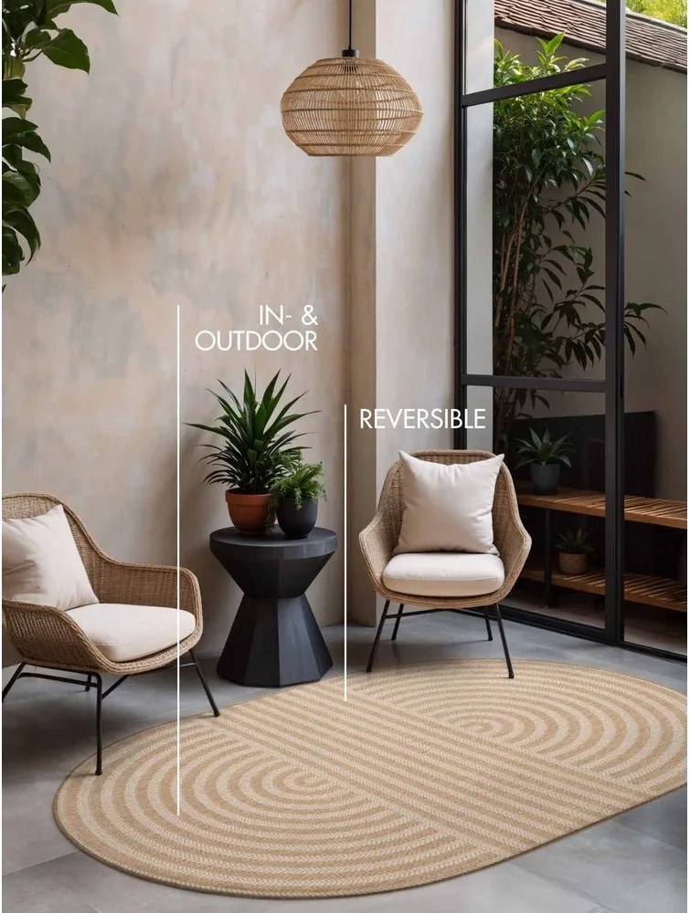 Krémový/v prírodnej farbe vnútorný a vonkajší koberec 160x230 cm Haringey Woodfield – Ted Baker