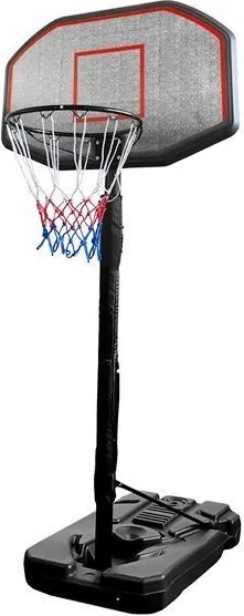 LEAN Sport Voľne stojaci basketbalový kôš, nastaviteľný stojan 200-300 cm