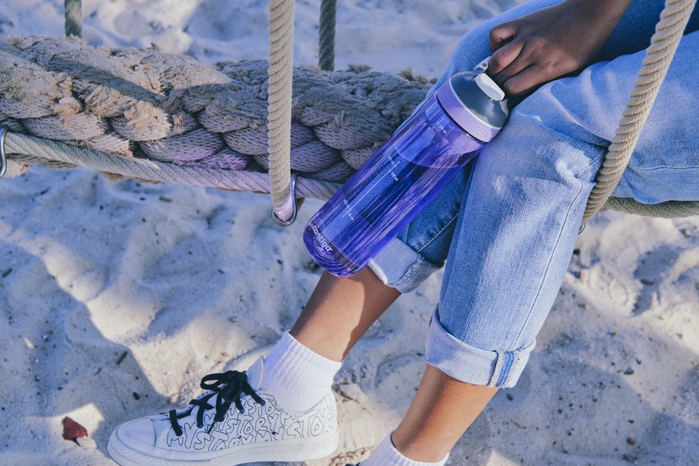 Hydratačná fľaša Contigo Cortland 720 ml - vínna réva/svetlofialová