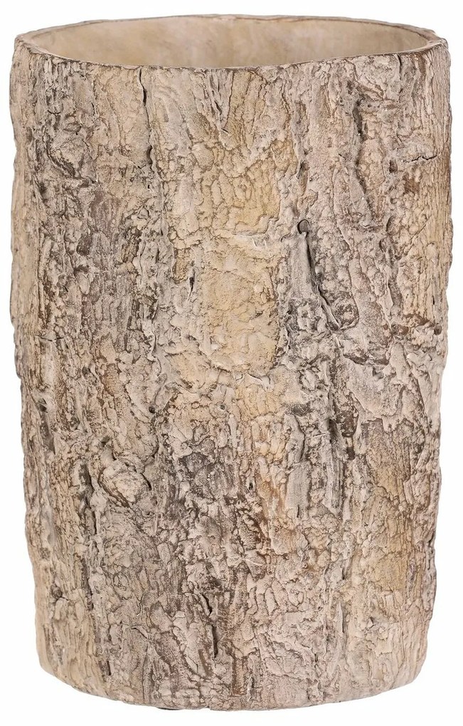 Kvetináč imitácia drevenej kôry, 18 x 18 x 26 cm,betón, 18 cm