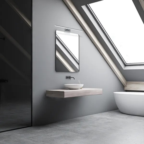 LED kúpeľňové osvetlenie zrkadla SHINE LED/13,8W/230V 60 cm IP44 lesklý chróm