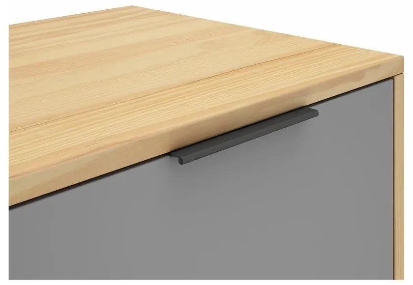 TV stolík z borovicového dreva v prírodnej farbe 140x53 cm Elfa - Marckeric