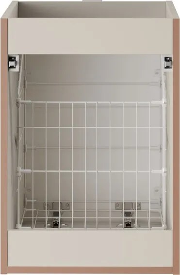 Závesná skrinka Bella Cashmere s doskou 140 cm kašmír