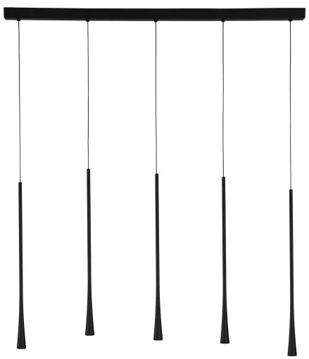LED luster Goccio 110 čierna