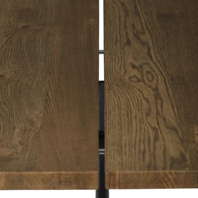 Jedálenský stôl 180x90 cm HT-T1818 WAL orech / čierne nohy