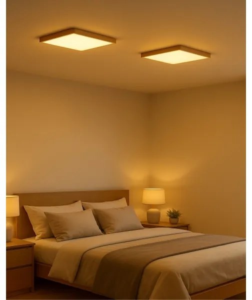 LED Stropné svietidlo LED/24W/230V 3000/4000/6500K 30x30 cm béžové