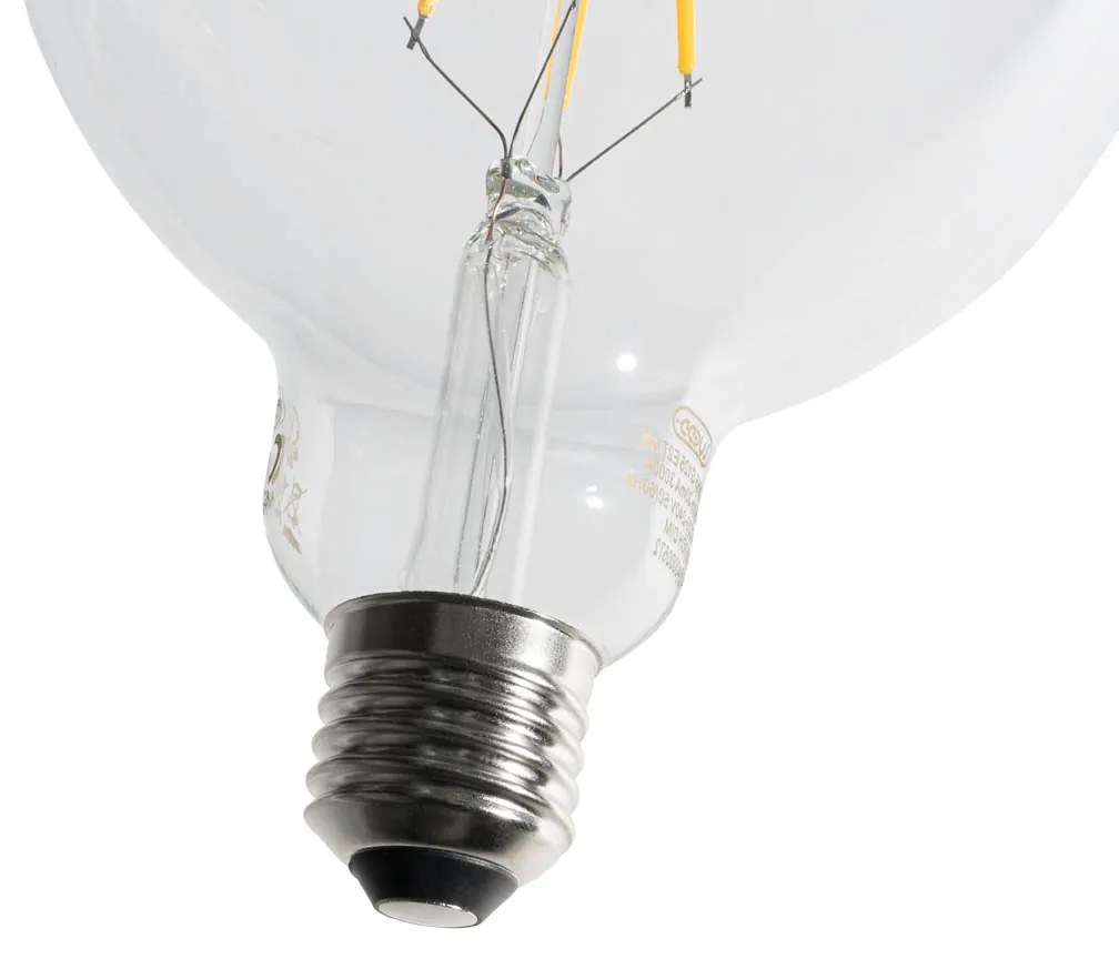 Sada 5 ks E27 3-stupňová stmievateľná LED žiarovka so špirálovým vláknom G125 4W 450lm 3000K