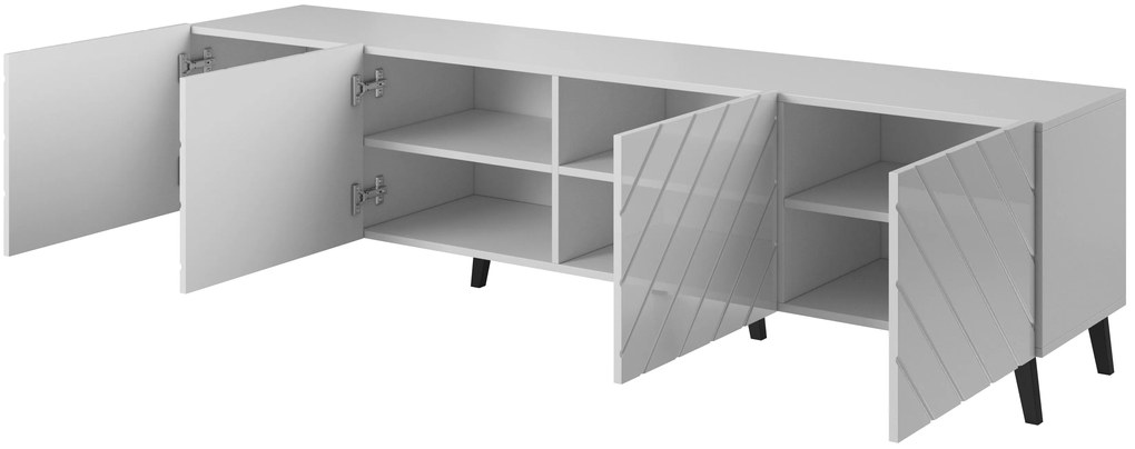 Cama Biely TV stolík Abeto 4D