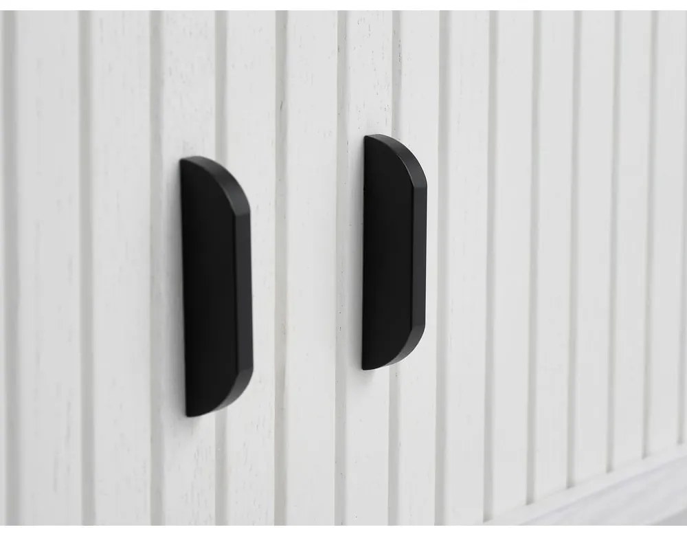 Biely konferenčný stolík v dekore duba 60x120 cm Nola – Unique Furniture