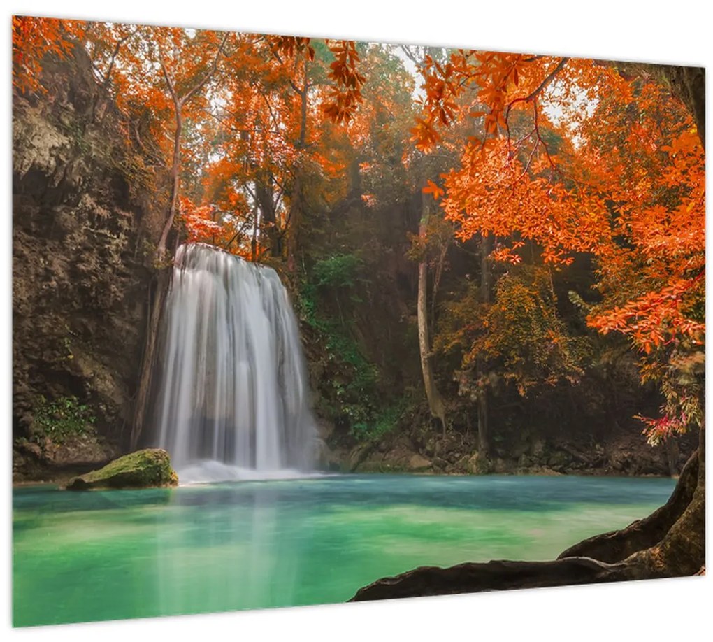 Obraz - Vodopád v Thajsku (70x50 cm)