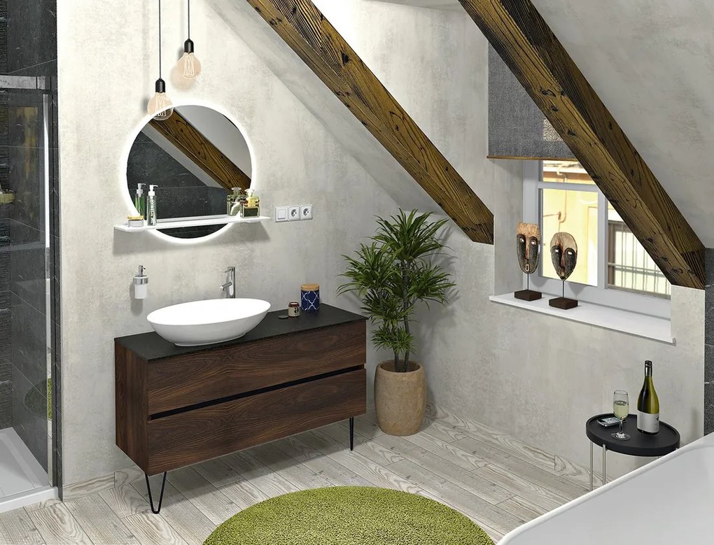 Sapho Sapho, Doska DTDL 960x18x440mm, dub strieborný, DT096-1111