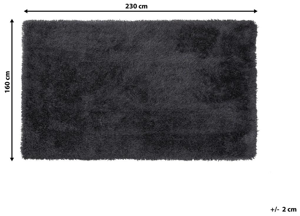 Koberec 160 x 230 cm čierny CIDE Beliani