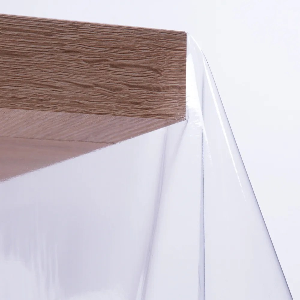 Priehľadný PVC obrus hladký bez vzoru tl. 0,20 mm PV-159 - metráž š. 140 cm