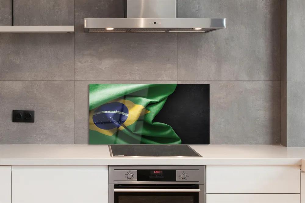 Nástenný panel  vlajka Brazílie 100x50 cm
