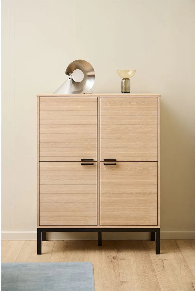 Komoda Kensington 91 cm dub bielený