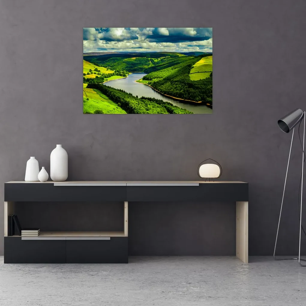 Obraz - Zelená krajina (90x60 cm)