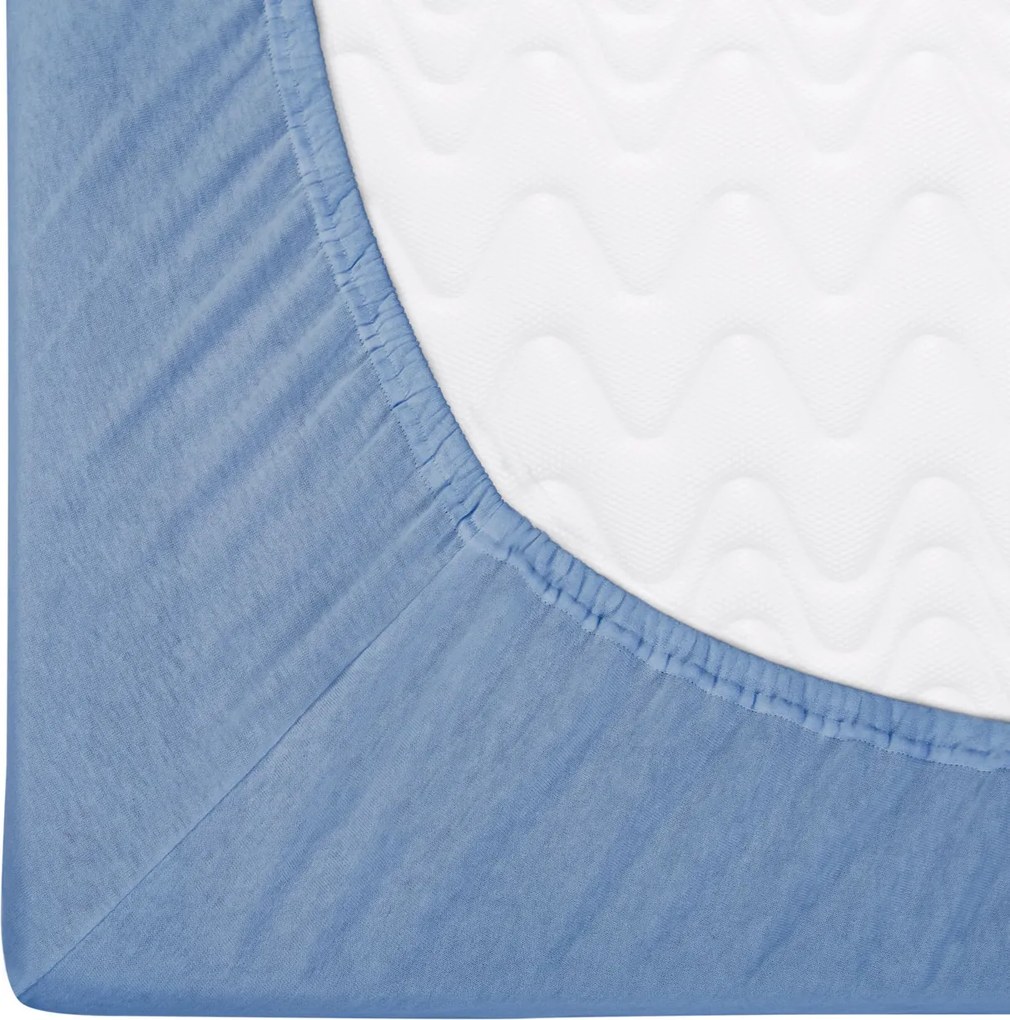 DETSKÉ JERSEY PRESTIERADLO 009 80X180 CM MODRÉ