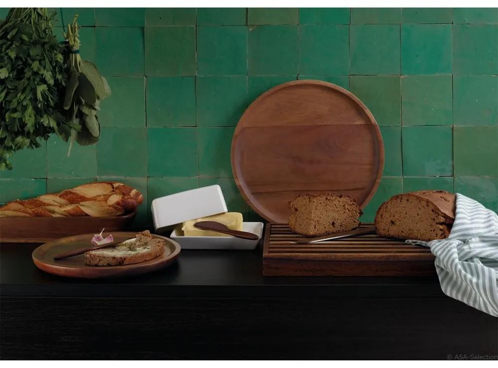 ASA Selection Doštička na krájanie chleba WOODLIGHT 43 x 23 cm tmavo hnedá